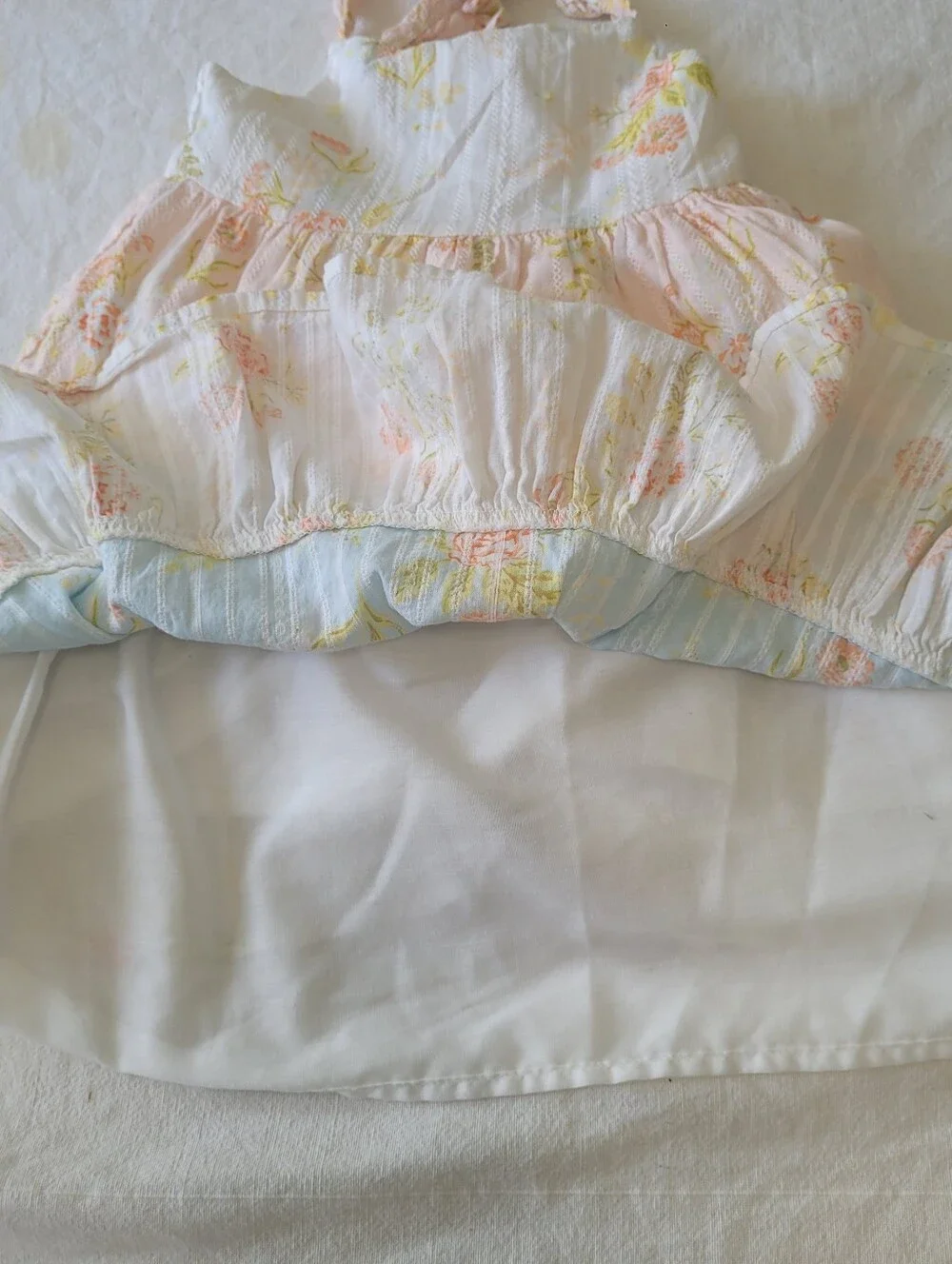 Catherine Malandrino Toddler Girls Dress 3T Tiered Floral Sleeveless Cottagecore